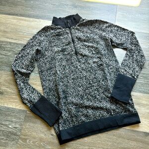 Soft lululemon athletica mock neck zipper long sleeve size M